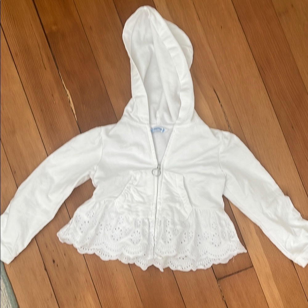 Mayoral White Hooded Jacket for Kids